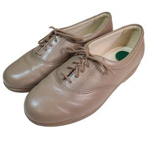 S A S Womens Tripad Comfort Shoe with Soft Step Heel Tan Size 7W